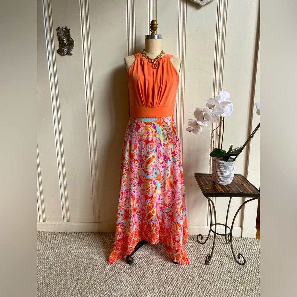 Sandra Darren size 10 maxi dress
